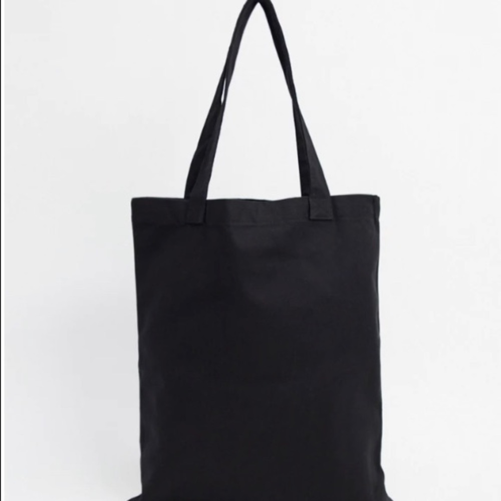 Black tote bag